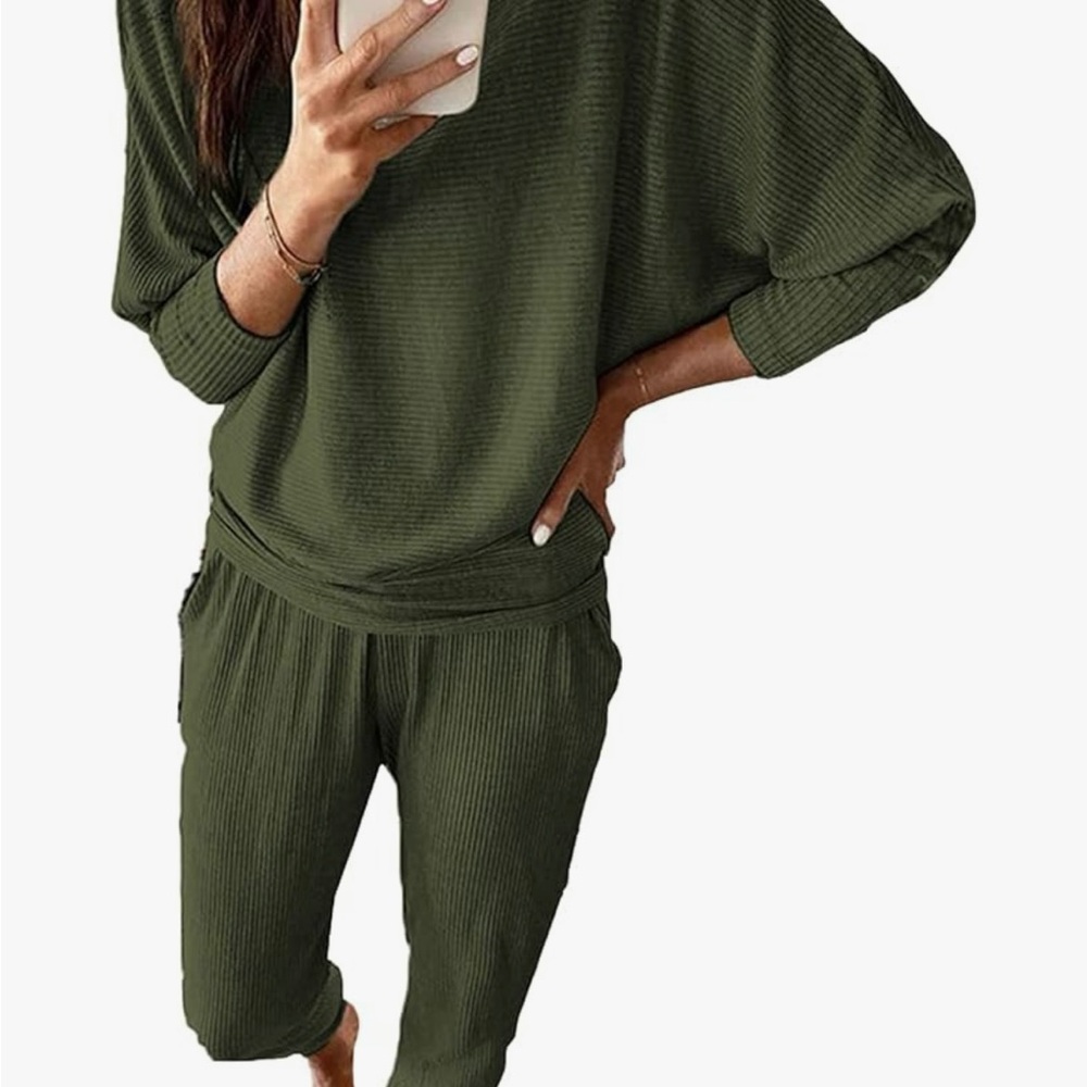 Olive Green Women's Lounge Set